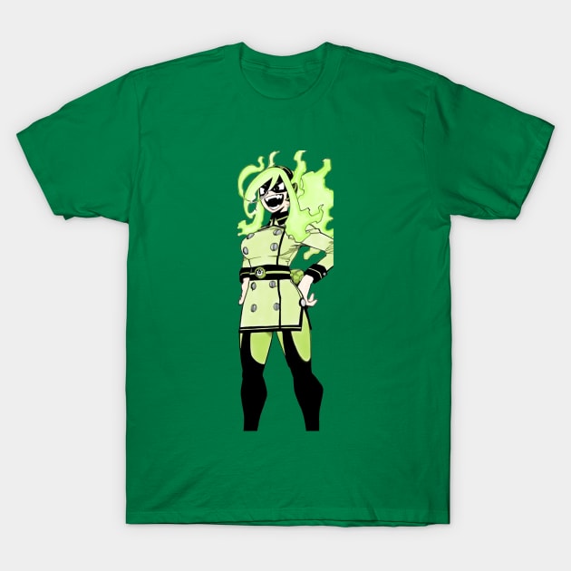 BURNIN Green T-Shirt by SashimiShinobi